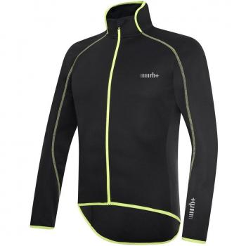 RH + Prime chaqueta ciclismo hombre, negro/fluo Yellow, XL