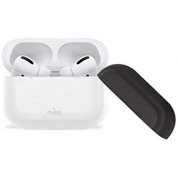 Puro Funda Silicona Apple Airpods Pro con Tapa Adicional Blanca