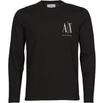 Armani Exchange Men's Black Long Sleeve Printed T-Shirt Size M