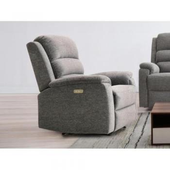 Sillón Relax Eléctrico de Tela Antracita NEVERS
