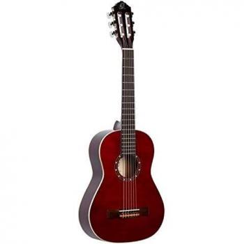 Ortega R121 1/2 Concert Guitar - Wine Red with Case