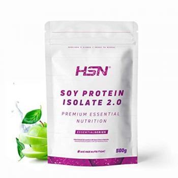 Proteína de Soja Aislada HSN 2.0 Sabor Manzana 500 g | 100% Vegana | No-GMO | Sin Gluten