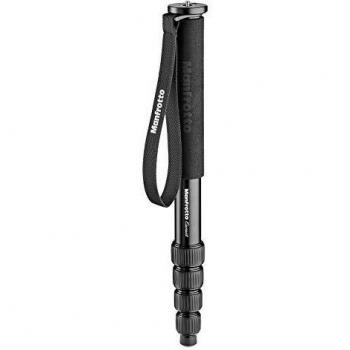 Manfrotto MMELEA5BK - Monopié Element, Aluminio, Color Negro