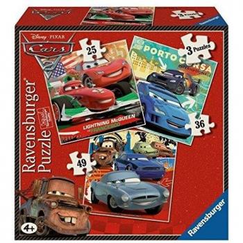 Ravensburger Cars 3-in-1 Puzzle - 25, 36, 49 Pieces