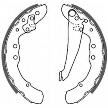 Juego de zapatas de freno ABE C0W010ABE - Zapatas de freno, marca ABE, modelo C0W010ABE