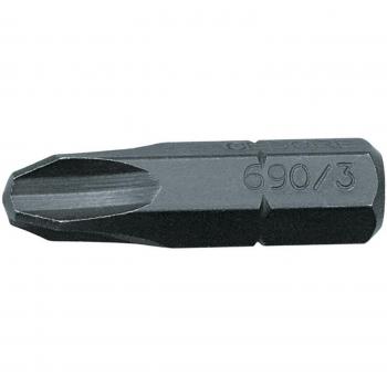 Gedore 690 3 S-010 - Punta destornillador 1/4, Paquete ventajoso 10 uds, PH 3