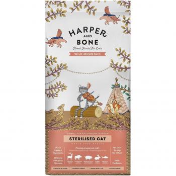 Harper & Bone Sterilised Wild Mountain Adult Cat Food with Venison, Wild Boar, Iberian Pork, Rabbit & Salmon 2kg