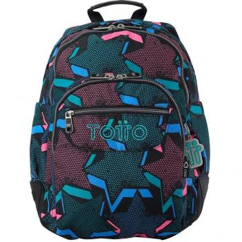 Mochila Escolar Eco-Friendly Totto Rayol Lety Black