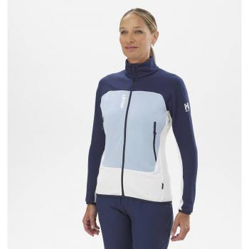Chaqueta Fleece Mujer Millet Fusion Grid Azul