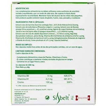 Sisbelt Suplemento Reductor del Apetito - 60 Cápsulas