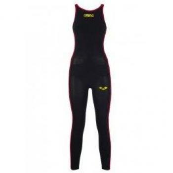 Arena W PWSK R-EVO+ FBLLC Bañador de competición, Mujer, Black/Fluo, 30
