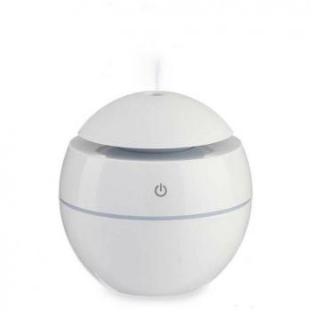 Humidificador Difusor de Aromas LED Multicolor Blanco Plástico 130 ml 10 x 10 x 10 cm