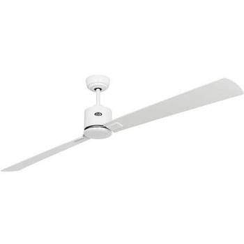 Ventilador de Techo CasaFan Eco Neo III 28W con Luz, Mando a Distancia y Aspas Reversibles Blanco/Gris Claro