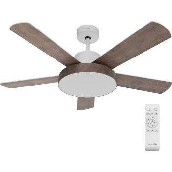 Universal Blue Levante 4048W Ventilador de Techo con Luz LED, Mando a Distancia, 5 Aspas Reversibles, Silencioso, 60W, Diámetro 122 cm, Color Blanco/M