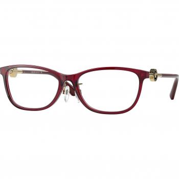 Versace VE3297D Asian Fit 388 Women's Eyeglasses Red Size 55 - Blue Light Block Available