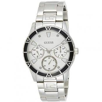 Guess Reloj Analógico para Mujer de Cuarzo con Correa en Acero Inoxidable W1158L3