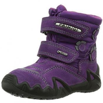 Primigi FIRAS-E - Zapatos primeros pasos de cuero para niña Violeta morado, color rosa, talla 22 EU