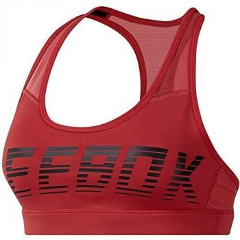Reebok Hero Racer Reebokread Pad Sujetador Deportivo, Mujer, Rebel Red, XS