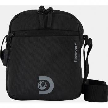 DISCOVERY Bolso Bandolera de hombro Metropolis en negro con bolsillo frontal y RFID