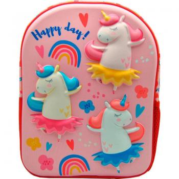 Mochila 3D Unicornio Happy Day 30cm - Kids Licensing