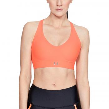 Under Armour Vanish Mid Sujetador Deportivo, Mujer, Naranja, MD