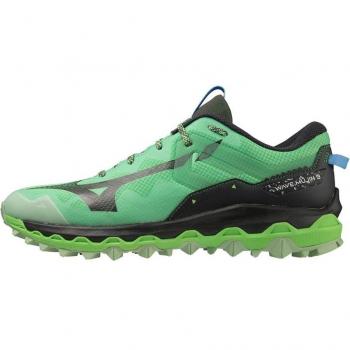 Zapatillas Mizuno Wave Mujin 9 Trail Running Verdes y Negras para Hombre Talla 42 EUR