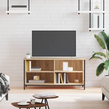 Soporte para TV de Madera Multicapa en color Roble Sonoma, dimensiones 100x40x50 cm