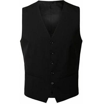 SELECTED HOMME Chaleco para hombre Slim Fit. Negro 44