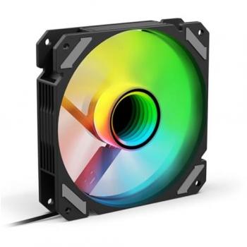 Ventilador Sharkoon SHARK Mirror RGB PWM REVERSE 120mm Negro