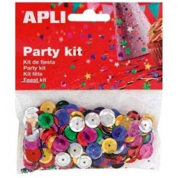 Blister Confeti Circulo Relieve Color 11mm 14g