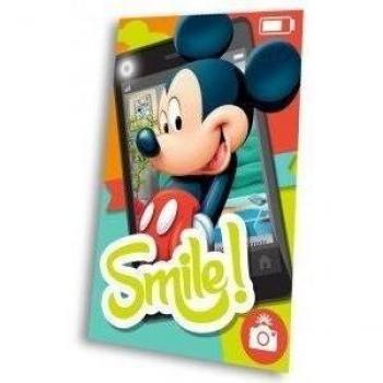 Kids Euroswan Manta Polar, Estampado Mickey Mouse, Algodón, Multicolor, Individual, 30x12x12 cm