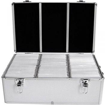 MediaRange BOX77 Funda para Discos ópticos Maleta rígida 500 Discos Plata - Fundas para Discos ópticos