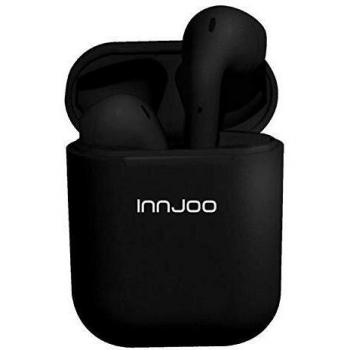 InnJoo Auriculares Bluetooth GO Black - BT 5.0 TWS - BATERÍA Auricular 30MAH - Estuche DE Carga 400MAH