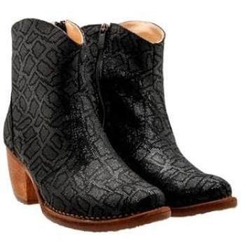 Botines Neosens de Piel para Mujer con Tacón Altura 40 - Color Negro Munson