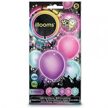 Illooms - 5 Globos: Rosa, Violeta, Azul , color/modelo surtido