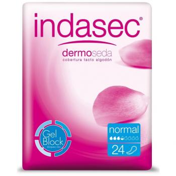 Indasec Discreet Normal Compresas para Pérdidas Leves 24 Unidades