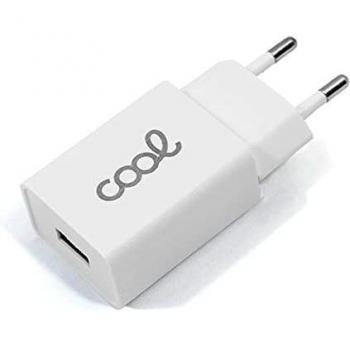 Cargador Red Universal Entrada 1 X USB Cool 2.1 Amperios Blanco
