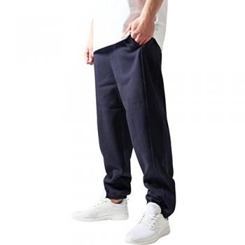 Urban Classics Basic Sweatpants - Men's Jogging Trousers in Navy Blue