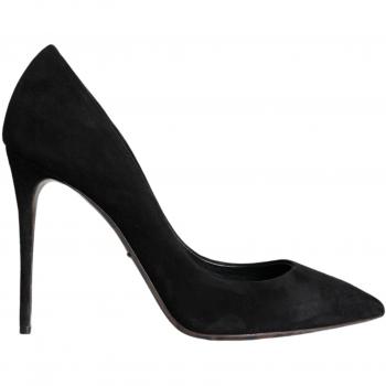 Dolce & Gabbana Black Suede Leather High Heels Pumps Shoes - EU36/US6