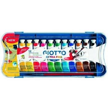 GIOTTO Estuche 12 tubos gouache 12 ml colores surtidos