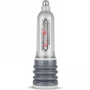 Bathmate HydroXtreme 9 Penis Pump - Clear, suitable for penis sizes 7-9 inches, designed for enhanced vacuum pressure and water-based pumping