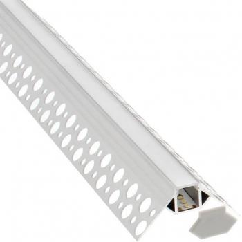 Kit Perfil Arquitectónico de Aluminio LEDBOX KAR 2 Metros para Tiras LED