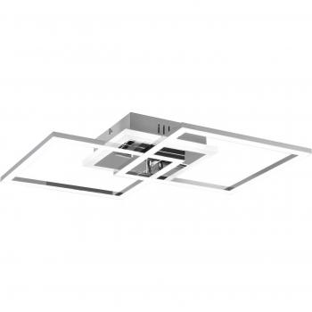 Plafón LED Cuadrado Venida de Reality Leuchten, 25W, 4000K, Cromo, Dimmer Trio Lighting