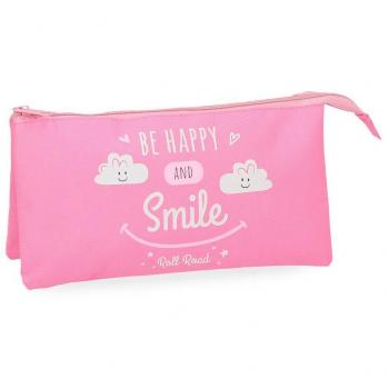 Roll Road Happy Neceser de Viaje, 22 cm, 1.32 litros, Rosa