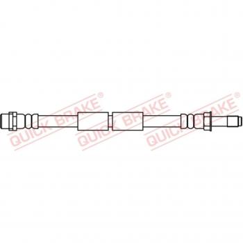 Tubo de freno QUICK BRAKE 32.427 - Latiguillo de freno, compatible con vehículos, fabricado en materiales de alta calidad para asegurar durabilidad y resistencia a la presión, incluye conectores estándar para fácil instalación