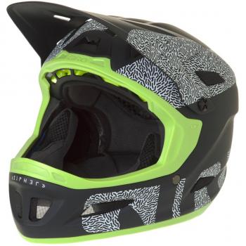 Casco Entero Btt Giro Cipher Matt Negro-Lime