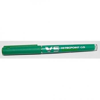 Pilot BXC-V5 Hi-Tecpoint V5 0.5mm Cartridge System Liquid Ink Point Pen - Green Ink