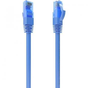 Cable de Red RJ45 Cat.6 UTP AWG26 CCA - 1.0m - Color Azul