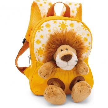 Mochila con Peluche NICI León - Ideal para Viajes y Aventuras