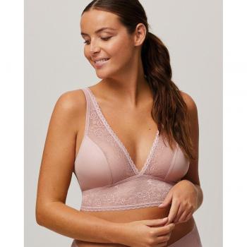 Bralette sin aro y sin relleno con encaje y tirantes regulables de Ysabel Mora